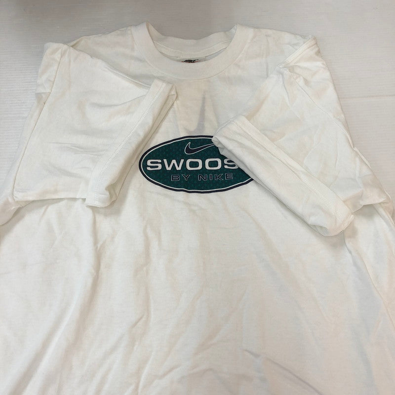 【中古品】【レディース】 NIKE ナイキ 90's LOGO PRINT S/S TEE 670281 90年代 ロゴプリント ショートスリーブ Tシャツ 半袖 トップス USA製 148-251002-ks-29-tei サイズ：L カラー：ホワイト 万代Net店