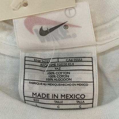 【中古品】【レディース】 NIKE ナイキ 90's LOGO PRINT S/S TEE 670281 90年代 ロゴプリント ショートスリーブ Tシャツ 半袖 トップス USA製 148-251002-ks-29-tei サイズ：L カラー：ホワイト 万代Net店