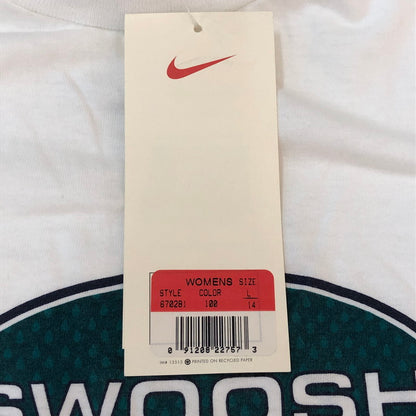 【中古品】【レディース】 NIKE ナイキ 90's LOGO PRINT S/S TEE 670281 90年代 ロゴプリント ショートスリーブ Tシャツ 半袖 トップス USA製 148-251002-ks-29-tei サイズ：L カラー：ホワイト 万代Net店