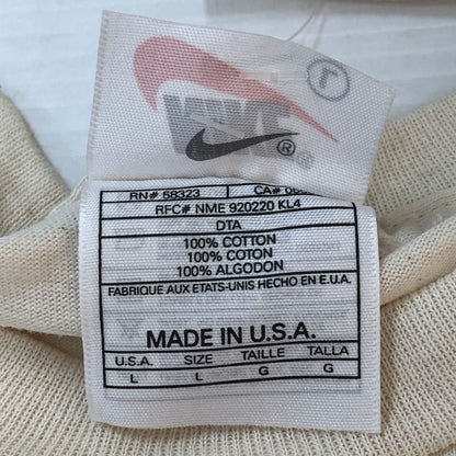 【中古品】【メンズ】 NIKE ナイキ 90's 98 BACK LOGO PRINT S/S TEE 90年代 98バックロゴ プリント ショートスリーブ Tシャツ 半袖 トップス USA製 148-251002-ks-25-tei サイズ：L カラー：ホワイト 万代Net店