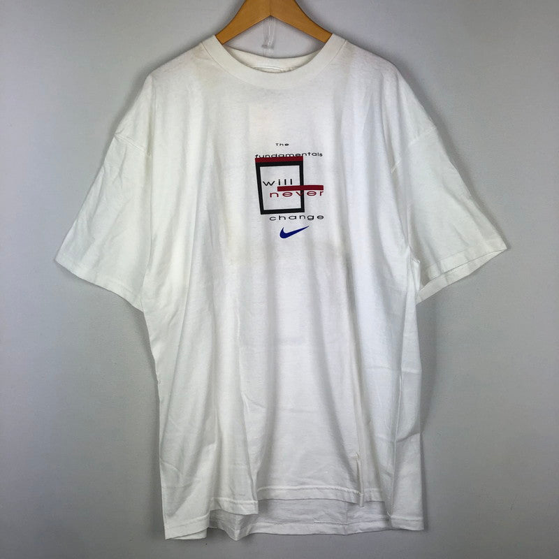 【中古品】【メンズ】 NIKE ナイキ 90's MICHAEL JORDAN BACK PRINT S/S TEE 660499 90年代 マイケルジョーダン バックプリント ショートスリーブ Tシャツ 半袖 トップス USA製 148-251002-ks-27-tei サイズ：XL カラー：ホワイト 万代Net店