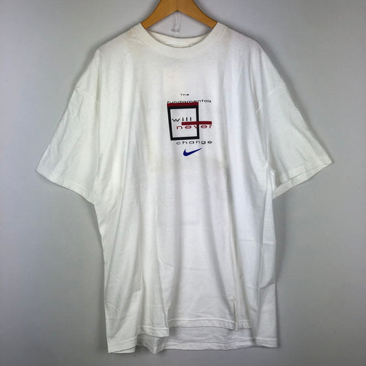 【中古品】【メンズ】 NIKE ナイキ 90's MICHAEL JORDAN BACK PRINT S/S TEE 660499 90年代 マイケルジョーダン バックプリント ショートスリーブ Tシャツ 半袖 トップス USA製 148-251002-ks-27-tei サイズ：XL カラー：ホワイト 万代Net店