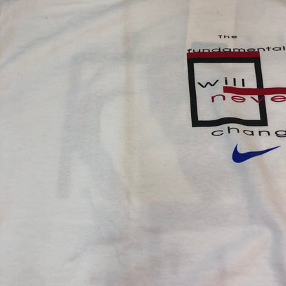 【中古品】【メンズ】 NIKE ナイキ 90's MICHAEL JORDAN BACK PRINT S/S TEE 660499 90年代 マイケルジョーダン バックプリント ショートスリーブ Tシャツ 半袖 トップス USA製 148-251002-ks-27-tei サイズ：XL カラー：ホワイト 万代Net店
