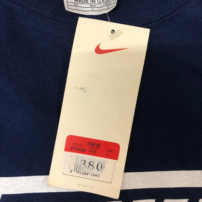 【中古品】【メンズ】 NIKE ナイキ 90's PRINT LOGO SLEEVELESS TEE 670458 90年代 プリント ロゴ スリーブレス Tシャツ ノースリーブ 148-251125-yo-18-tei サイズ：L カラー：ネイビー 万代Net店