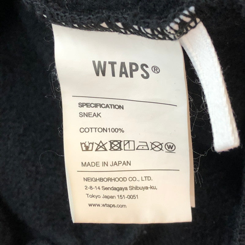 【中古品】【メンズ】 WTAPS ダブルタップス SNEAK INGREDIENTS HOODY スニーク イングリディエント フーディ 長袖 トップス プルオーバー フーディ 142-251007-yo-08-fuz サイズ：02 カラー：ブラック 万代Net店