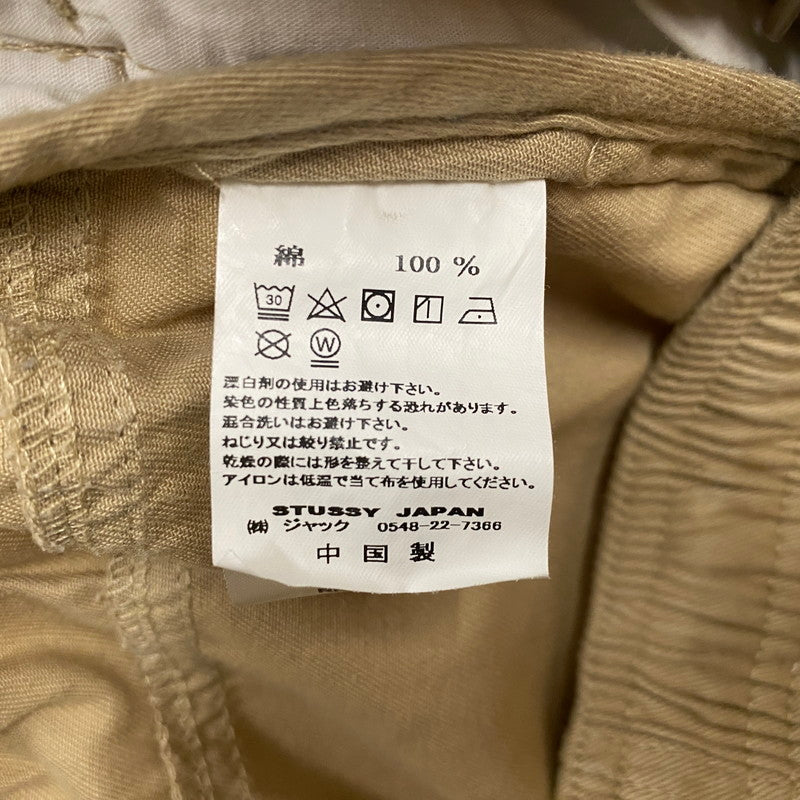 【中古品】【メンズ】 STUSSY ステューシー BRUSHED BEACH PANT ブラッシュド ビーチ パンツ ボトムス 153-260702-ss-07-tei サイズ：M カラー：ベージュ 万代Net店