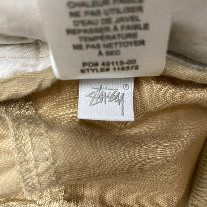 【中古品】【メンズ】 STUSSY ステューシー BRUSHED BEACH PANT ブラッシュド ビーチ パンツ ボトムス 153-260702-ss-07-tei サイズ：M カラー：ベージュ 万代Net店