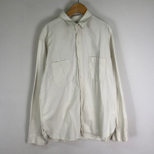 【中古品】【メンズ】 Buzz Rickson's バズリクソンズ WHITE CHAMBRAY WORK SHIRT BR25996 ホワイト シャンブレー ワークシャツ トップス 長袖 145-251127-ts-20-tei サイズ：17-17 カラー：ホワイト 万代Net店
