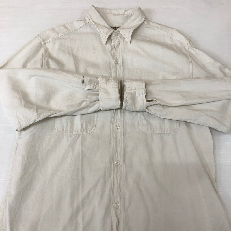 【中古品】【メンズ】 Buzz Rickson's バズリクソンズ WHITE CHAMBRAY WORK SHIRT BR25996 ホワイト シャンブレー ワークシャツ トップス 長袖 145-251127-ts-20-tei サイズ：17-17 カラー：ホワイト 万代Net店