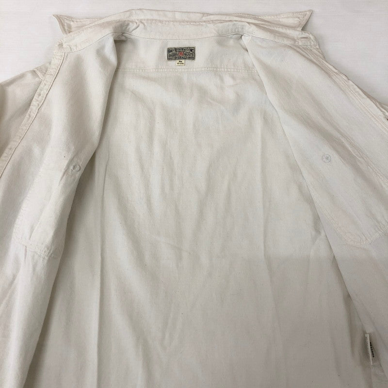 【中古品】【メンズ】 Buzz Rickson's バズリクソンズ WHITE CHAMBRAY WORK SHIRT BR25996 ホワイト シャンブレー ワークシャツ トップス 長袖 145-251127-ts-20-tei サイズ：17-17 カラー：ホワイト 万代Net店
