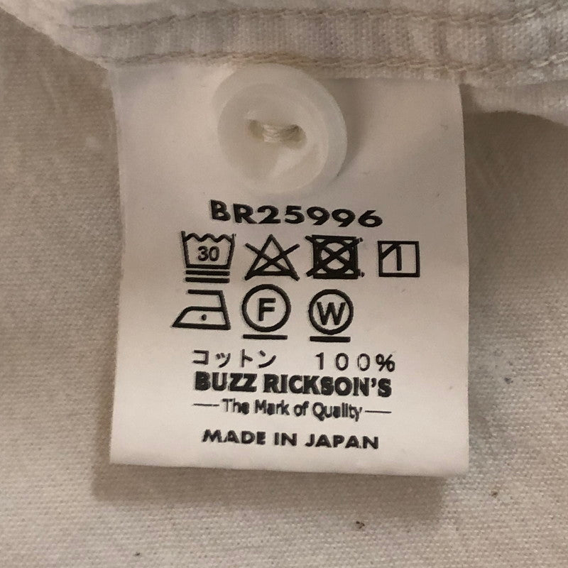 【中古品】【メンズ】 Buzz Rickson's バズリクソンズ WHITE CHAMBRAY WORK SHIRT BR25996 ホワイト シャンブレー ワークシャツ トップス 長袖 145-251127-ts-20-tei サイズ：17-17 カラー：ホワイト 万代Net店
