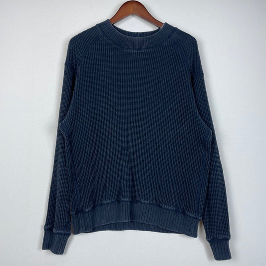 【中古品】【メンズ】 JACKMAN ジャックマン WAFFLE MIDNECK L/S TEE JM7200 ワッフル ミッドネック ロングスリーブ Tシャツ 長袖 トップス 145-251229-yo-06-tei サイズ：L カラー：ネイビー 万代Net店