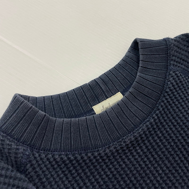 【中古品】【メンズ】 JACKMAN ジャックマン WAFFLE MIDNECK L/S TEE JM7200 ワッフル ミッドネック ロングスリーブ Tシャツ 長袖 トップス 145-251229-yo-06-tei サイズ：L カラー：ネイビー 万代Net店