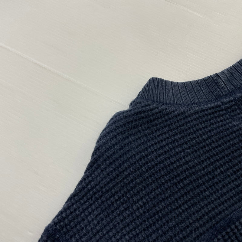 【中古品】【メンズ】 JACKMAN ジャックマン WAFFLE MIDNECK L/S TEE JM7200 ワッフル ミッドネック ロングスリーブ Tシャツ 長袖 トップス 145-251229-yo-06-tei サイズ：L カラー：ネイビー 万代Net店
