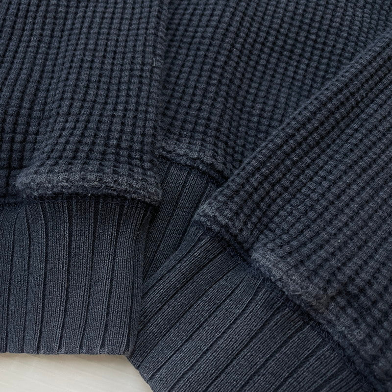 【中古品】【メンズ】 JACKMAN ジャックマン WAFFLE MIDNECK L/S TEE JM7200 ワッフル ミッドネック ロングスリーブ Tシャツ 長袖 トップス 145-251229-yo-06-tei サイズ：L カラー：ネイビー 万代Net店
