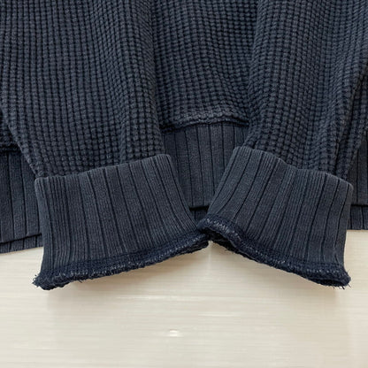 【中古品】【メンズ】 JACKMAN ジャックマン WAFFLE MIDNECK L/S TEE JM7200 ワッフル ミッドネック ロングスリーブ Tシャツ 長袖 トップス 145-251229-yo-06-tei サイズ：L カラー：ネイビー 万代Net店