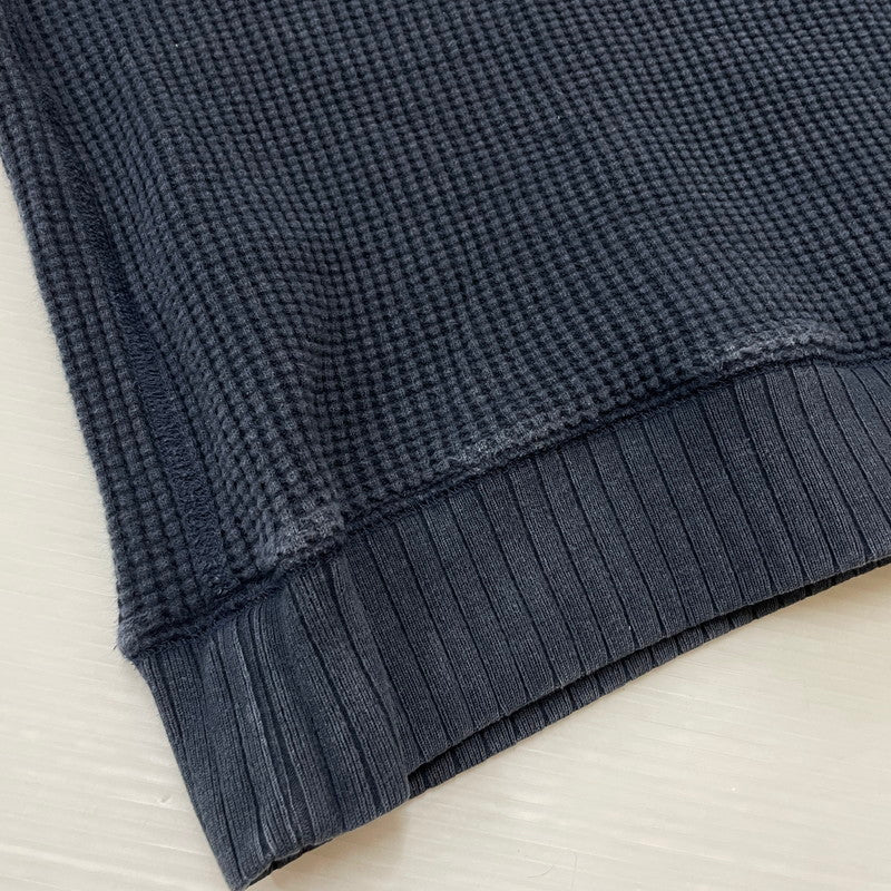 【中古品】【メンズ】 JACKMAN ジャックマン WAFFLE MIDNECK L/S TEE JM7200 ワッフル ミッドネック ロングスリーブ Tシャツ 長袖 トップス 145-251229-yo-06-tei サイズ：L カラー：ネイビー 万代Net店