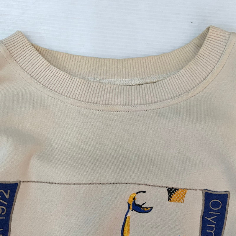 【中古品】【メンズ】 adidas アディダス 80’s OLYMPIC CENTENNIAL COLLECTION SWEAT VINTAGE 80年代 オリンピック センテニアル コレクション スウェット 長袖 トップス トレーナー ヴィンテージ 148-251003-yo-07-tei サイズ：XL カラー：アイボリー 万代Net店