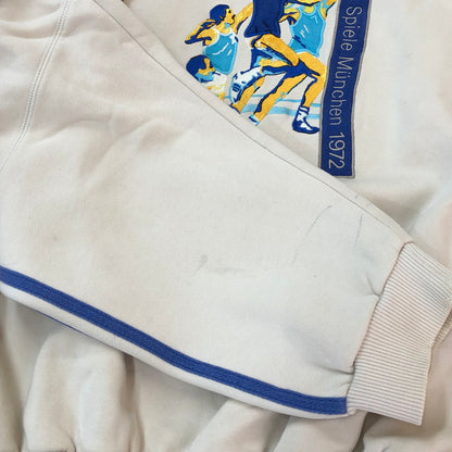 【中古品】【メンズ】 adidas アディダス 80’s OLYMPIC CENTENNIAL COLLECTION SWEAT VINTAGE 80年代 オリンピック センテニアル コレクション スウェット 長袖 トップス トレーナー ヴィンテージ 148-251003-yo-07-tei サイズ：XL カラー：アイボリー 万代Net店