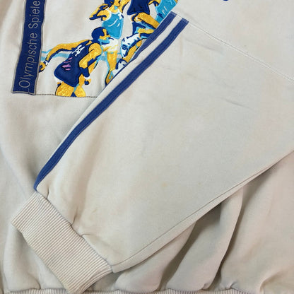 【中古品】【メンズ】 adidas アディダス 80’s OLYMPIC CENTENNIAL COLLECTION SWEAT VINTAGE 80年代 オリンピック センテニアル コレクション スウェット 長袖 トップス トレーナー ヴィンテージ 148-251003-yo-07-tei サイズ：XL カラー：アイボリー 万代Net店