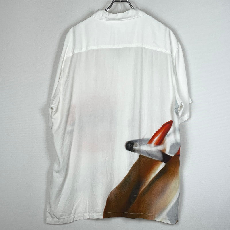 【中古品】【メンズ】 HUF ハフ SEDUCTIVE RESORT TOP セダクティブ リソート トップ 半袖 トップス 142-260801-sa-20-tei サイズ：XL カラー：ホワイト 万代Net店