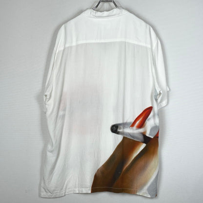 【中古品】【メンズ】 HUF ハフ SEDUCTIVE RESORT TOP セダクティブ リソート トップ 半袖 トップス 142-260801-sa-20-tei サイズ：XL カラー：ホワイト 万代Net店