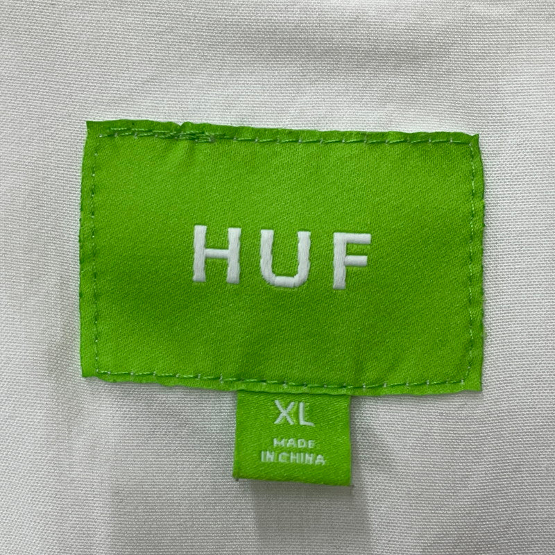 【中古品】【メンズ】 HUF ハフ SEDUCTIVE RESORT TOP セダクティブ リソート トップ 半袖 トップス 142-260801-sa-20-tei サイズ：XL カラー：ホワイト 万代Net店