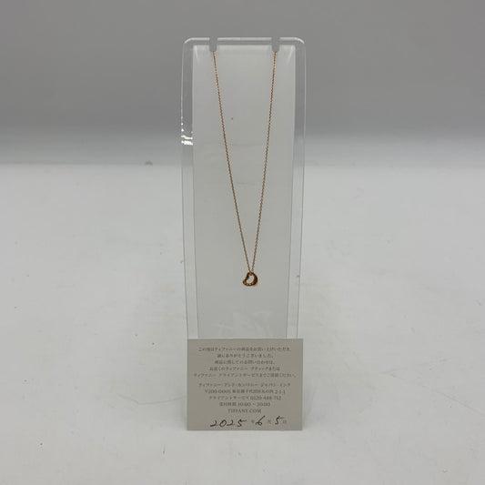 【中古品】【レディース】 TIFFANY&Co. ティファニー K18YG エルサ・ペレッティ オープンハート アクセサリー ネックレス ミニハート 182-251024-KS-01-tei カラー：ローズゴールド 万代Net店