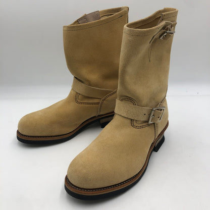 【中古品】【メンズ】 RED WING レッドウィング ENGINEER BOOTS 8268 エンジニア ブーツ 靴 USA製 164-251019-ks-08-tei カラー：ベージュ 万代Net店