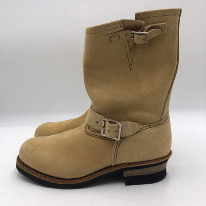 【中古品】【メンズ】 RED WING レッドウィング ENGINEER BOOTS 8268 エンジニア ブーツ 靴 USA製 164-251019-ks-08-tei カラー：ベージュ 万代Net店