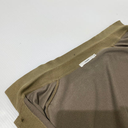 【中古品】【メンズ】 YASHIKI ヤシキ SAZANAMI COLLAR CARDIGAN MADE IN JAPAN YSK-21SS-KN03 サザナミ カラー カーディガン トップス 日本製 140-260704-ss-07-tei サイズ：1 カラー：グリーン 万代Net店