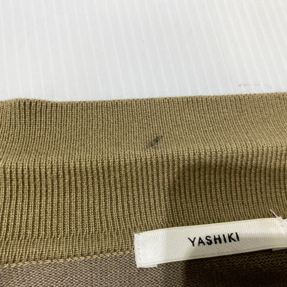 【中古品】【メンズ】 YASHIKI ヤシキ SAZANAMI COLLAR CARDIGAN MADE IN JAPAN YSK-21SS-KN03 サザナミ カラー カーディガン トップス 日本製 140-260704-ss-07-tei サイズ：1 カラー：グリーン 万代Net店