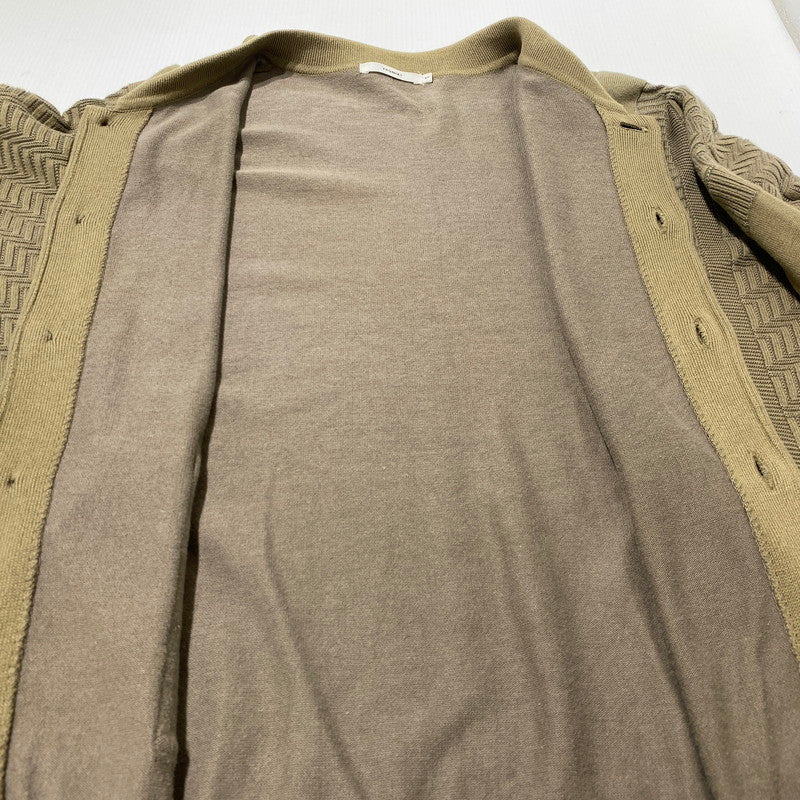 【中古品】【メンズ】 YASHIKI ヤシキ SAZANAMI COLLAR CARDIGAN MADE IN JAPAN YSK-21SS-KN03 サザナミ カラー カーディガン トップス 日本製 140-260704-ss-07-tei サイズ：1 カラー：グリーン 万代Net店