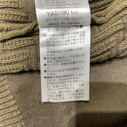 【中古品】【メンズ】 YASHIKI ヤシキ SAZANAMI COLLAR CARDIGAN MADE IN JAPAN YSK-21SS-KN03 サザナミ カラー カーディガン トップス 日本製 140-260704-ss-07-tei サイズ：1 カラー：グリーン 万代Net店
