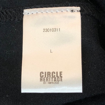 【中古品】【メンズ】 Circle Heritage サークルヘリテージ　PAINTED BORDER　L/S TEE　23010311 ペイント加工 ボーダー　ロングスリーブ　Tシャツ トップス 長袖 140-251012-ts-04-tei サイズ：L カラー：ホワイト 万代Net店
