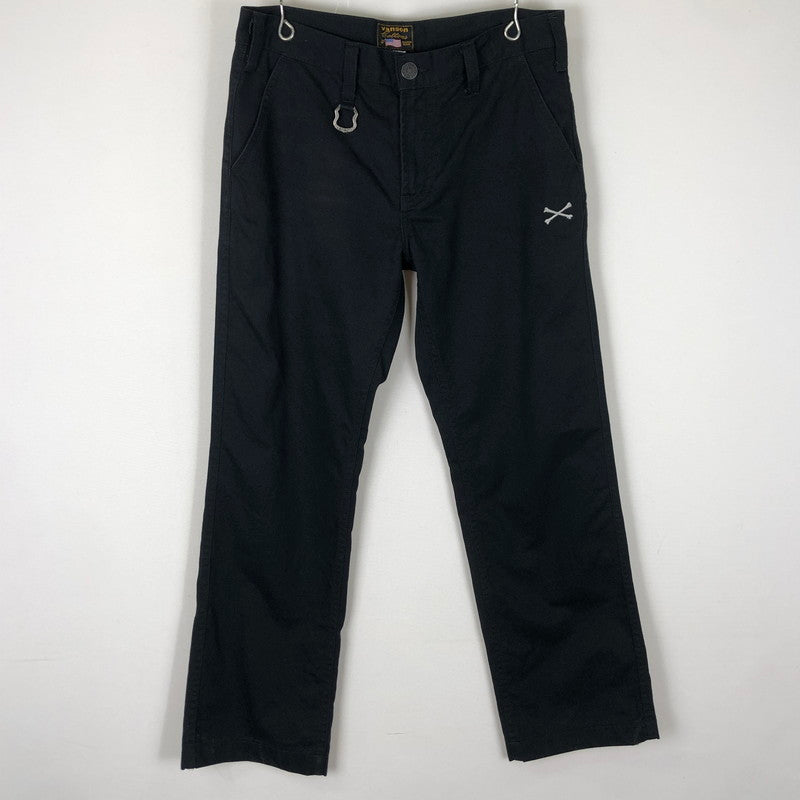 【中古品】【メンズ】 BONE EMBROIDERED WORK PANTS ボーン刺繍 ワークパンツ ボトムス 156-251115-ts-28-fuzh サイズ：30 カラー：ブラック 万代Net店