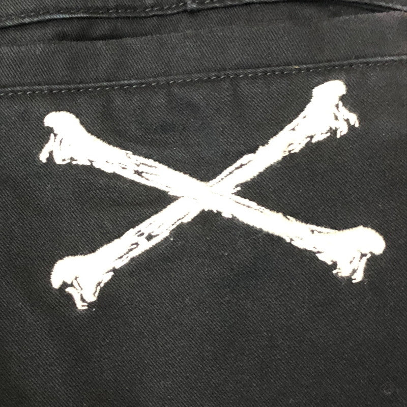 【中古品】【メンズ】 BONE EMBROIDERED WORK PANTS ボーン刺繍 ワークパンツ ボトムス 156-251115-ts-28-fuzh サイズ：30 カラー：ブラック 万代Net店