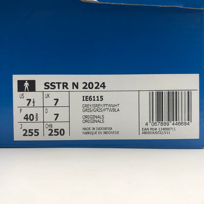 【中古美品】【メンズ】 adidas アディダス × NEIGHBORHOOD ネイバーフッド 別注 コラボ SSTR E 2024 IE6115 スーパースター2024 スニーカー 靴 161-251217-ks-13-tei カラー：グレー/フットウェアホワイト 万代Net店