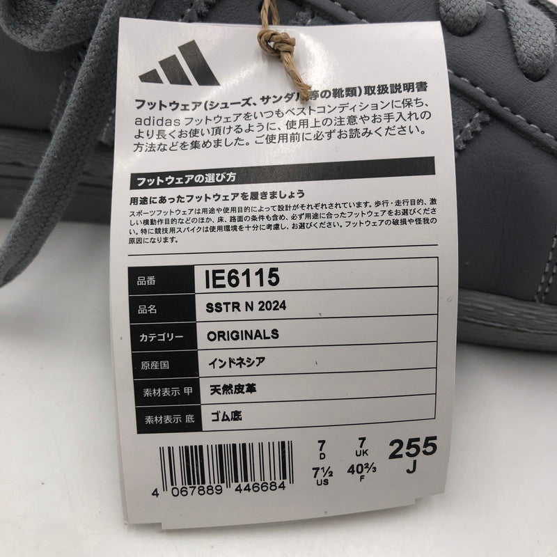 【中古美品】【メンズ】 adidas アディダス × NEIGHBORHOOD ネイバーフッド 別注 コラボ SSTR E 2024 IE6115 スーパースター2024 スニーカー 靴 161-251217-ks-13-tei カラー：グレー/フットウェアホワイト 万代Net店