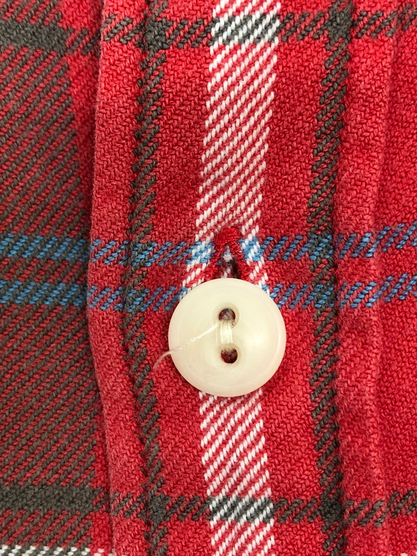 【中古品】【メンズ】 J.CREW ジェイクルー Style 22138 Flannel Shirt フランネルシャツ トップス 145-260819-SH-12-hon サイズ：L カラー：レッド 万代Net店