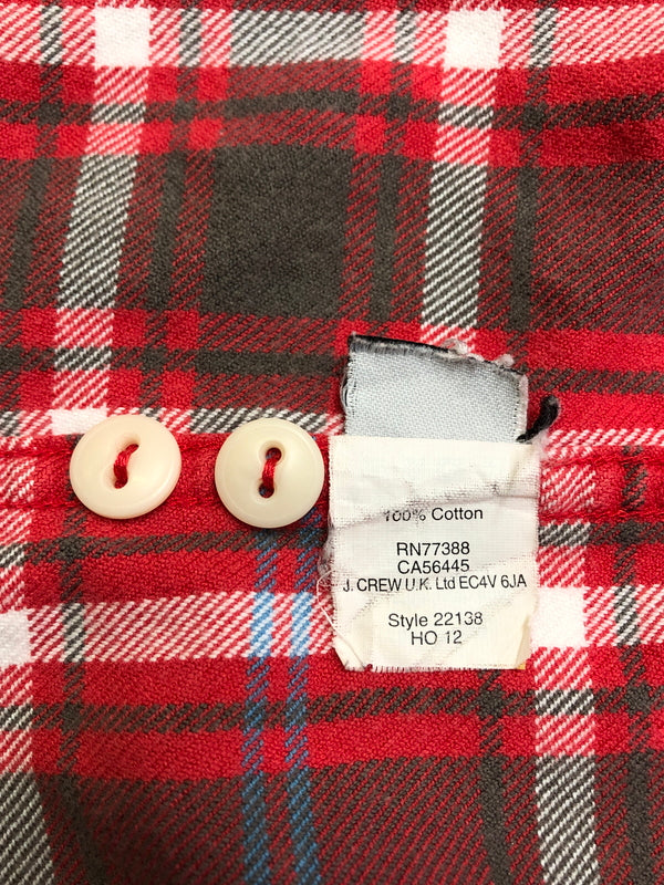 【中古品】【メンズ】 J.CREW ジェイクルー Style 22138 Flannel Shirt フランネルシャツ トップス 145-260819-SH-12-hon サイズ：L カラー：レッド 万代Net店