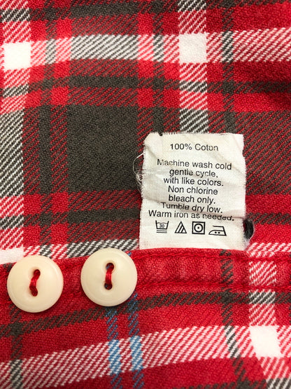 【中古品】【メンズ】 J.CREW ジェイクルー Style 22138 Flannel Shirt フランネルシャツ トップス 145-260819-SH-12-hon サイズ：L カラー：レッド 万代Net店