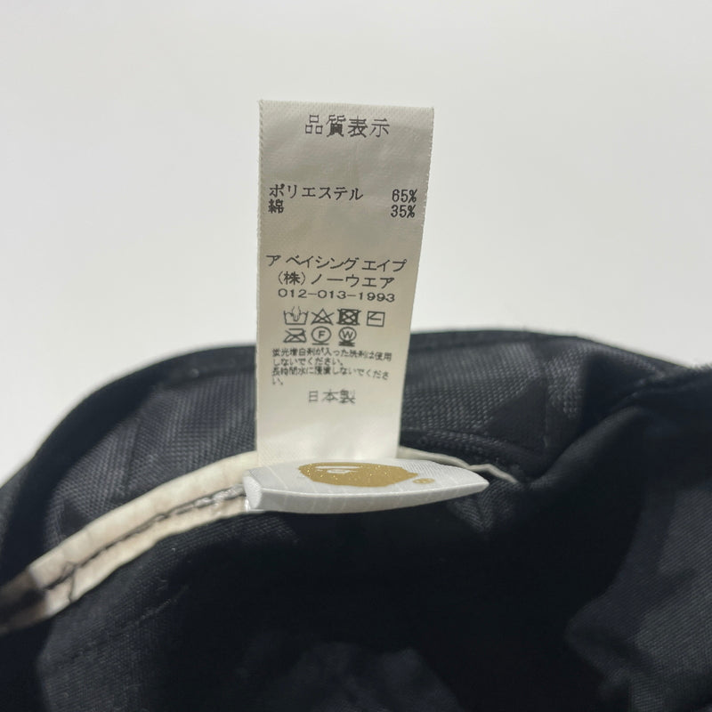 【中古品】【メンズ】 A BATHING APE アベイシングエイプ POCKET CAP 007CPJ301001M ポケットキャップ 帽子 ストラップ付き 185-260715-ko-07-tei サイズ：F カラー：ブラック 万代Net店