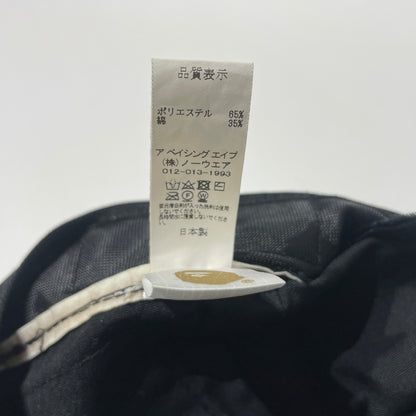 【中古品】【メンズ】 A BATHING APE アベイシングエイプ POCKET CAP 007CPJ301001M ポケットキャップ 帽子 ストラップ付き 185-260715-ko-07-tei サイズ：F カラー：ブラック 万代Net店