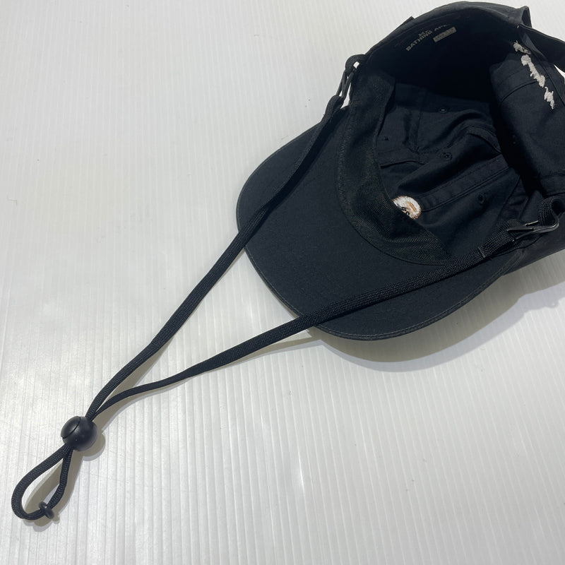 【中古品】【メンズ】 A BATHING APE アベイシングエイプ POCKET CAP 007CPJ301001M ポケットキャップ 帽子 ストラップ付き 185-260715-ko-07-tei サイズ：F カラー：ブラック 万代Net店