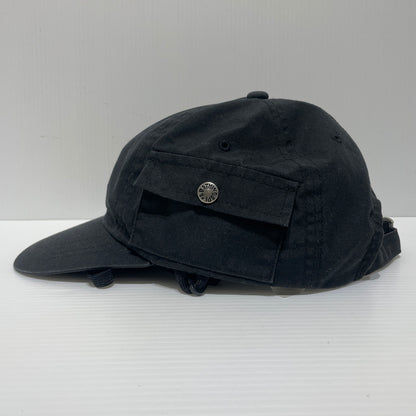 【中古品】【メンズ】 A BATHING APE アベイシングエイプ POCKET CAP 007CPJ301001M ポケットキャップ 帽子 ストラップ付き 185-260715-ko-07-tei サイズ：F カラー：ブラック 万代Net店