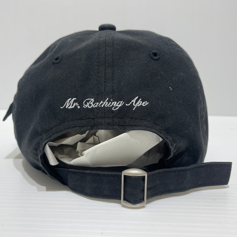 【中古品】【メンズ】 A BATHING APE アベイシングエイプ POCKET CAP 007CPJ301001M ポケットキャップ 帽子 ストラップ付き 185-260715-ko-07-tei サイズ：F カラー：ブラック 万代Net店
