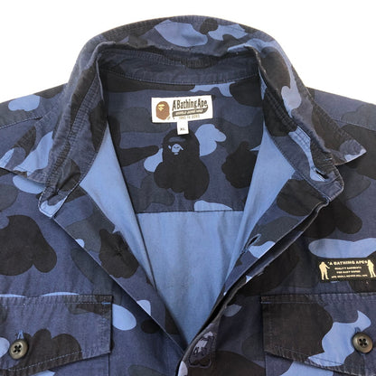 【中古品】【メンズ】 A BATHING APE アベイシングエイプ COLOR CAMO CPO SHIRT 001SHJ801005M カラー カモ シーピーオー シャツ 長袖 トップス 142-251002-ks-17-tei サイズ：XL カラー：カモ柄 万代Net店