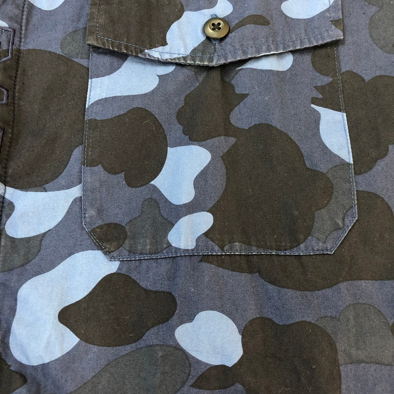【中古品】【メンズ】 A BATHING APE アベイシングエイプ COLOR CAMO CPO SHIRT 001SHJ801005M カラー カモ シーピーオー シャツ 長袖 トップス 142-251002-ks-17-tei サイズ：XL カラー：カモ柄 万代Net店