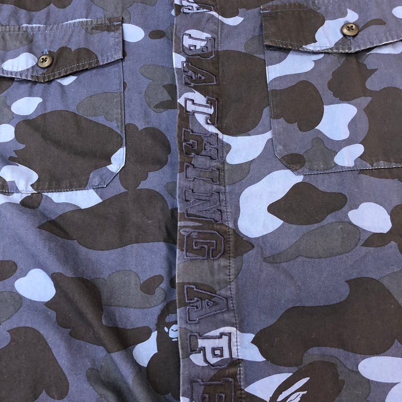 【中古品】【メンズ】 A BATHING APE アベイシングエイプ COLOR CAMO CPO SHIRT 001SHJ801005M カラー カモ シーピーオー シャツ 長袖 トップス 142-251002-ks-17-tei サイズ：XL カラー：カモ柄 万代Net店